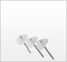 ポリ連結傘釘 白 鉄/電気亜鉛メッキ
