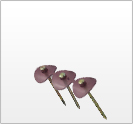 ポリ連結傘釘 ブロンズ 鉄/電気亜鉛メッキ