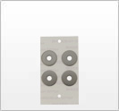ステンレス/生地 貼るワッシャー