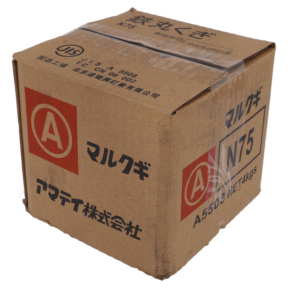 鉄/生地 丸釘(N釘) 布目頭 N75(3.4X75) (4kg)