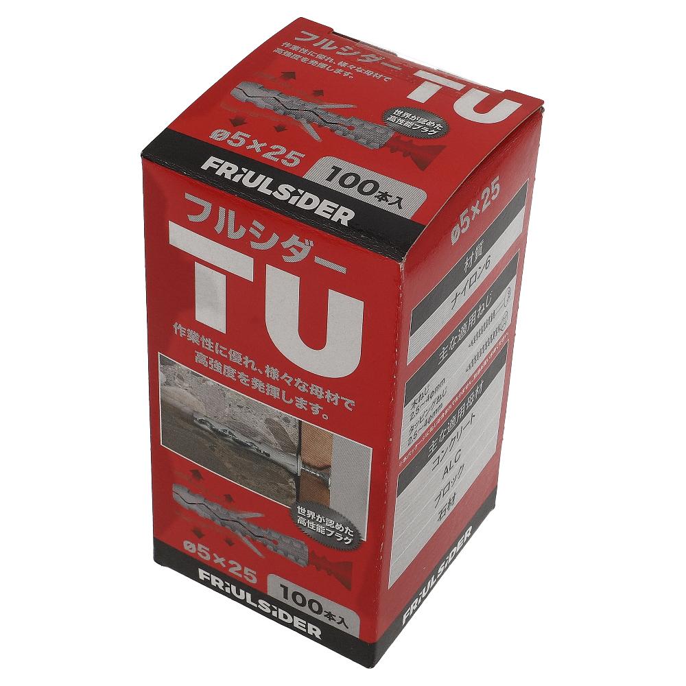 ナイロン フルシダープラグ TU5X25 (100本入)